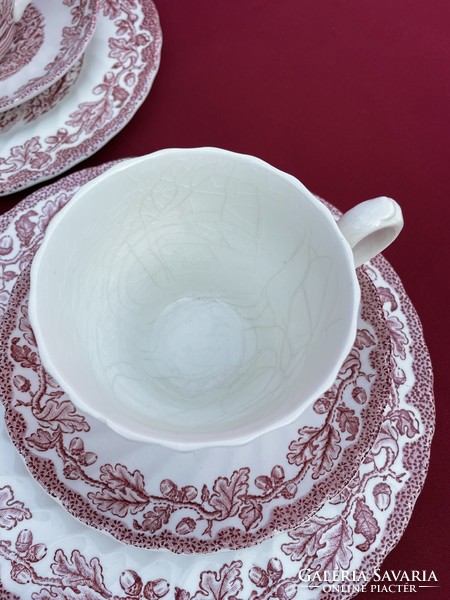 Myotts Country Life Angol 4 személyes teáskészlet készlet csésze kanna cukortartó porcelán hagyaték