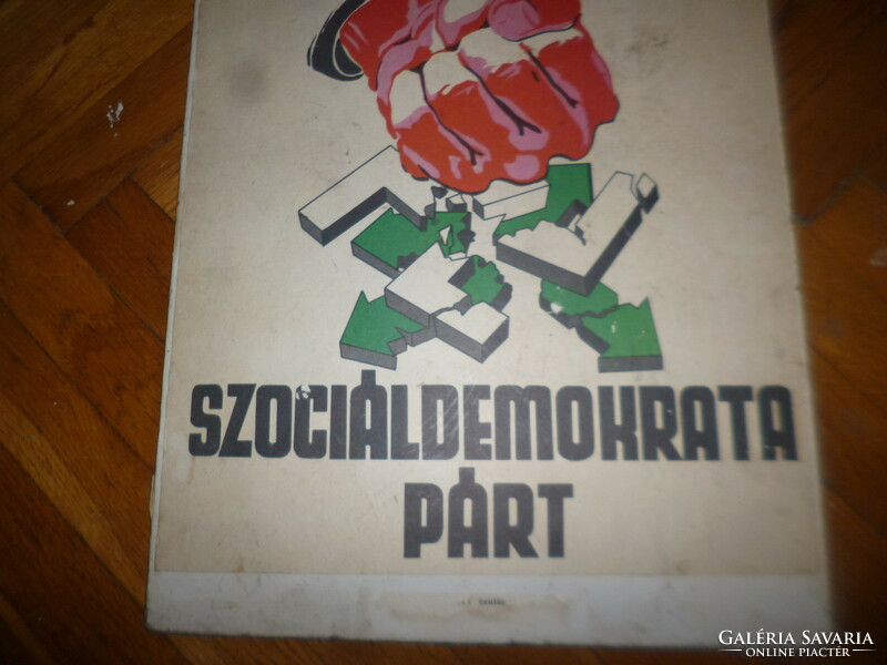 Old political poster Social Democratic Party 1940s 45x30cm