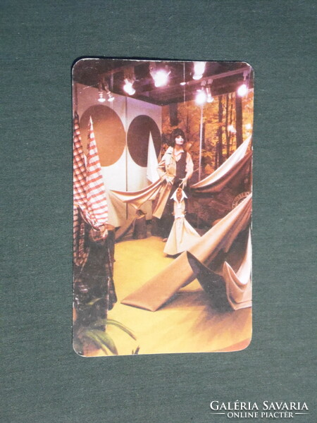 Card calendar, Béköt Békéscsaba knitted goods factory, sports clothing, men's, women's model, 1981, (4)