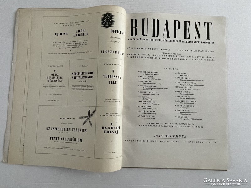 Budapest - A székesfőváros történeti, művészeti és társadalmi képes folyóirata 1945. I.évf. 3. szám