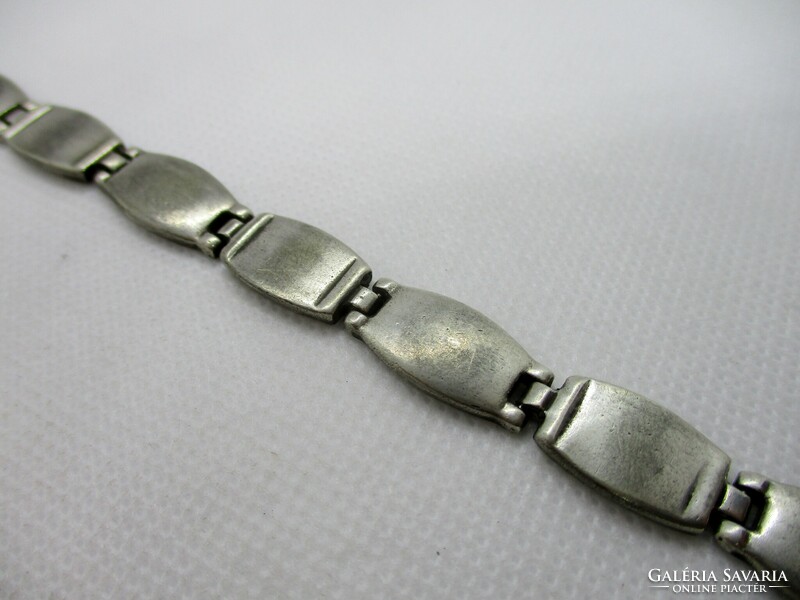 Elegant, heavy men's silver bracelet