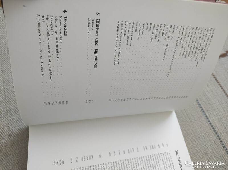 Jugendstil Keramik - Szecessziós kerámiák német nyelvű könyv - iparművészet, műtárgybecsüs szakkönyv