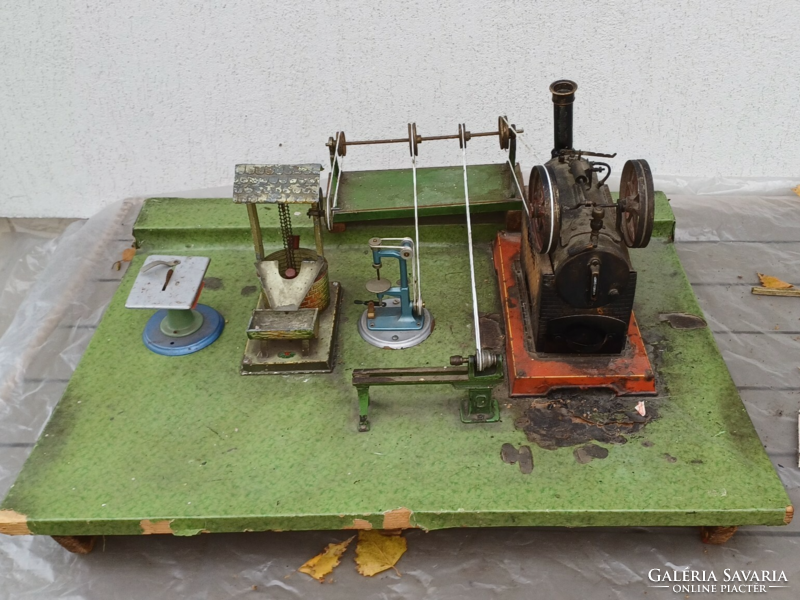 Steam engine model, model, steam machine, with machines