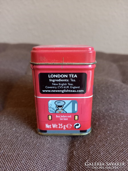 Szép London busz fém teásdoboz (6,7x4,5 cm)