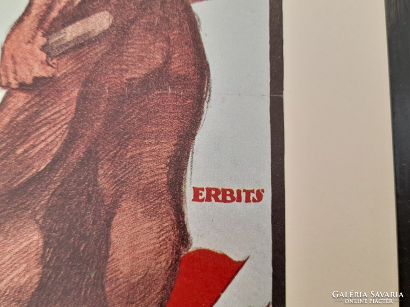 1,-Ft Szovjet soviet kommunista tanácsköztársaság mozgalmi plakát offset 1959.  21.
