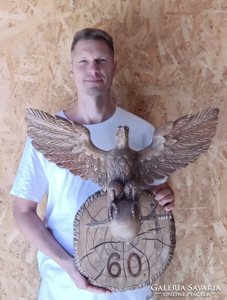 Turul statue of an angel turul falcon turul image of Great Hungary crown coat of arms shaman Hungarian coat of arms