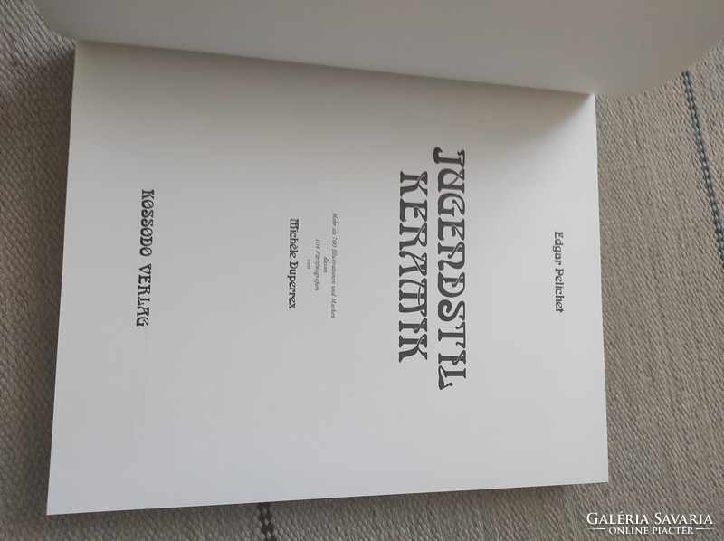 Jugendstil Keramik - Szecessziós kerámiák német nyelvű könyv - iparművészet, műtárgybecsüs szakkönyv