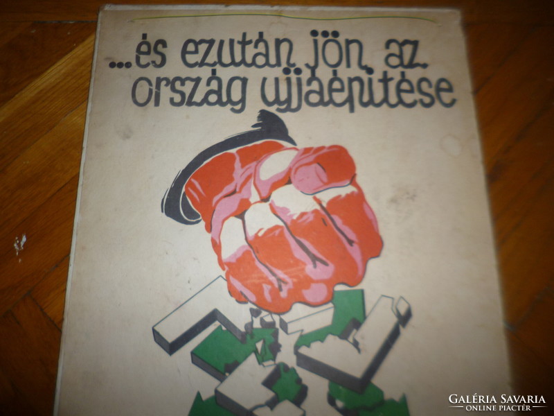 Régi politikai plakát szociáldemokrata párt 1940 es évek  45x30cm