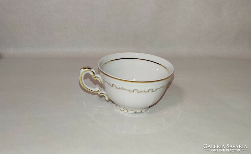 Rarity all together, Zsolnay stafír 24 carat feathered gold coffee cup and base 12 parts
