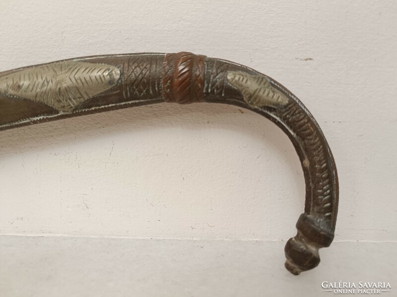 Antique Jambiya Arabic Persian Syria Morocco Berber dagger metal inlay copper knife weapon xix. No. 829 8270