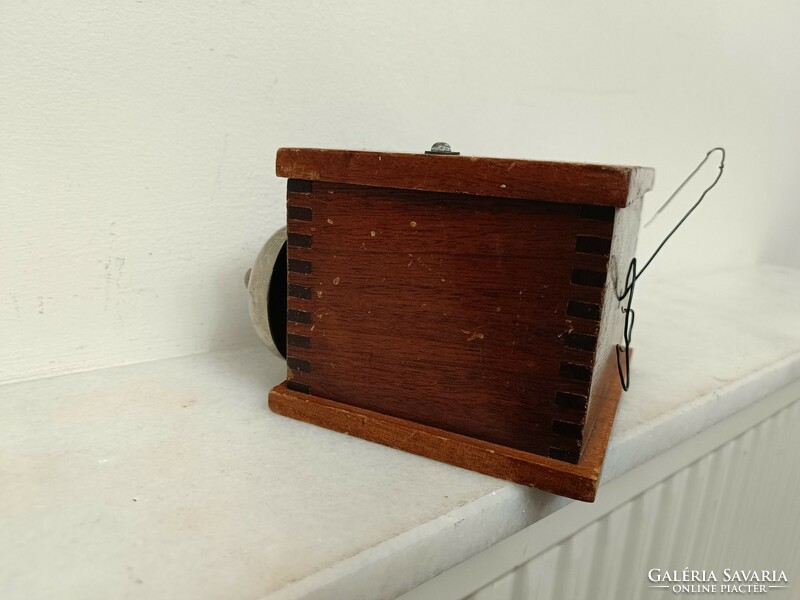 Antique wall mounted wooden box telephone for school or apartment bell 838 8275