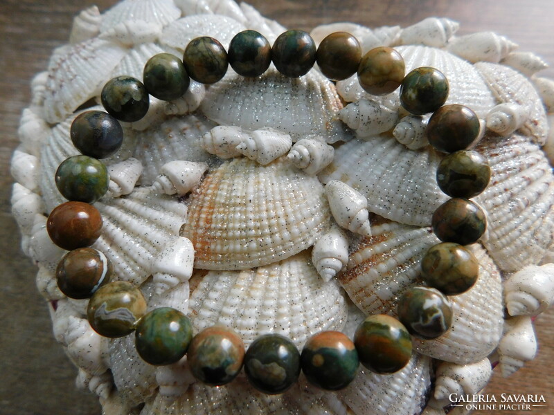 Rhyolite 8 mm bracelet