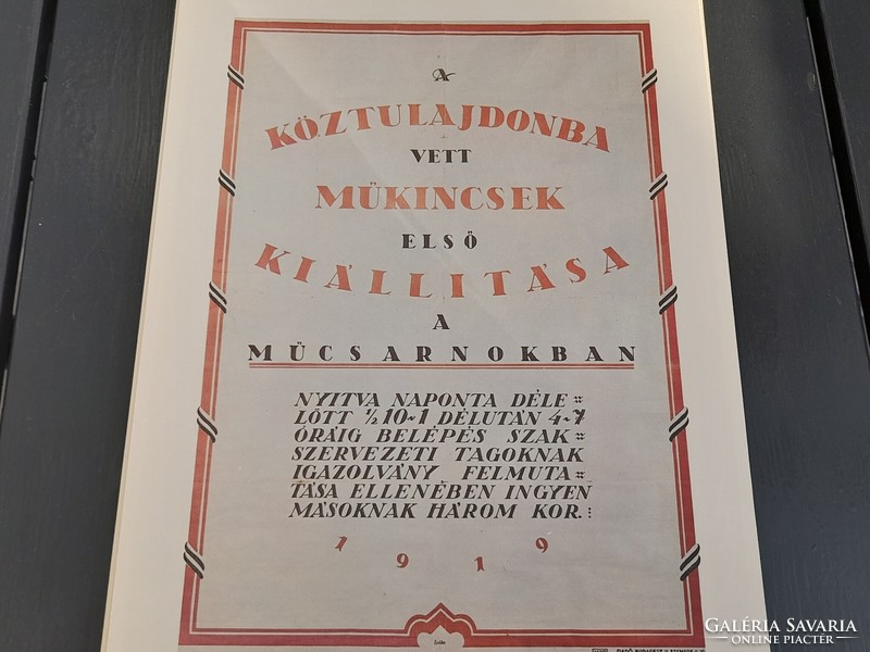 1,-Ft Szovjet soviet kommunista tanácsköztársaság mozgalmi plakát offset 1959.  17.