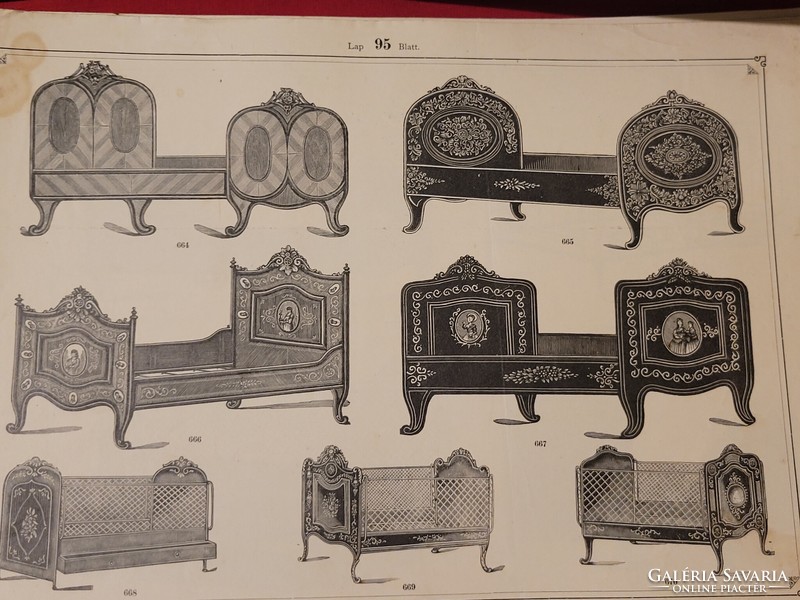 Furniture album/möbel album antique book 120 illustrated pages