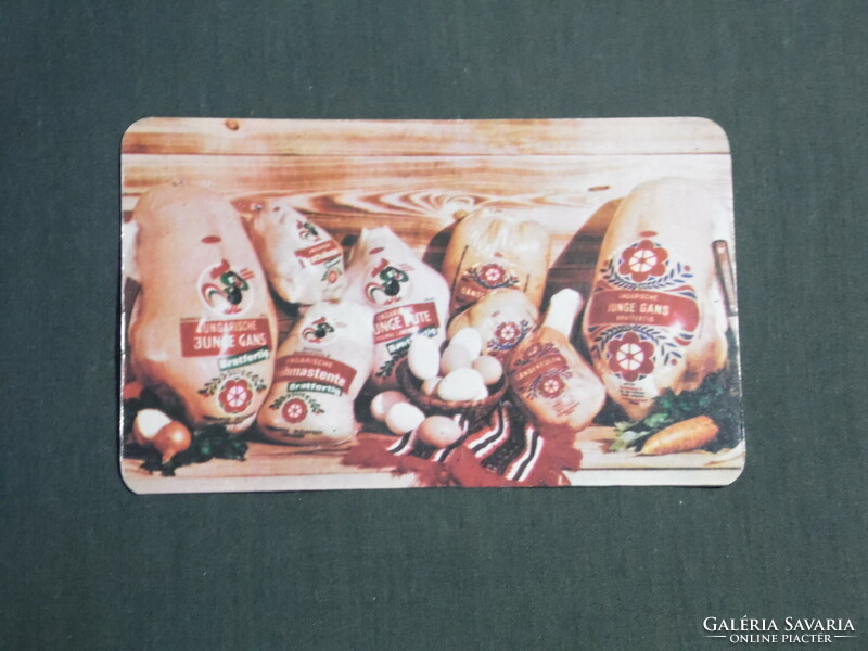Card calendar, Kiskunhalas poultry processing company, 1981, (4)