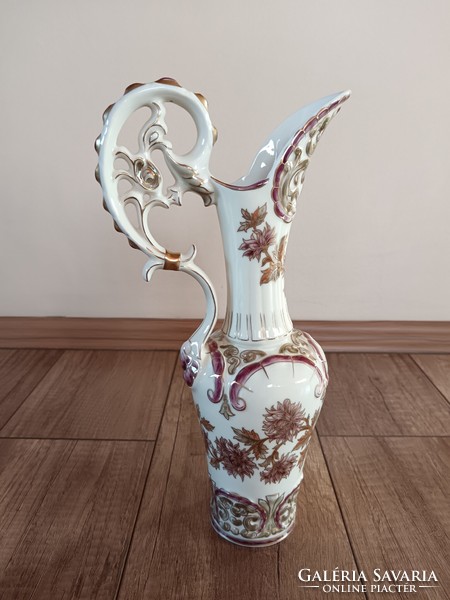 Old Zsolnay porcelain carafe, spout