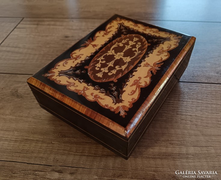 Old Swiss musical jewelry box