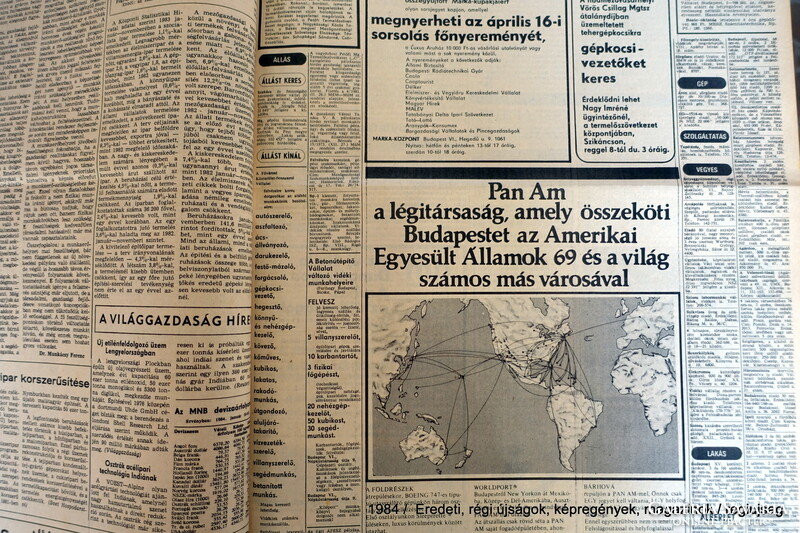 1984 February 3 / people's freedom / birthday :-) original, old newspaper no.: 26414