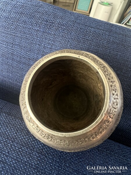 Antique Iranian silver vase
