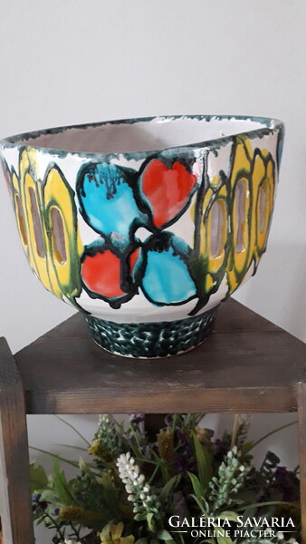 Retro colored ceramic bowl, Christmas szuza?
