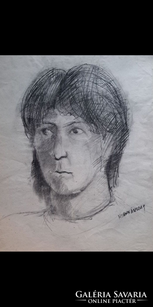 Gyula Hornyánszky: female head (the artist's wife)
