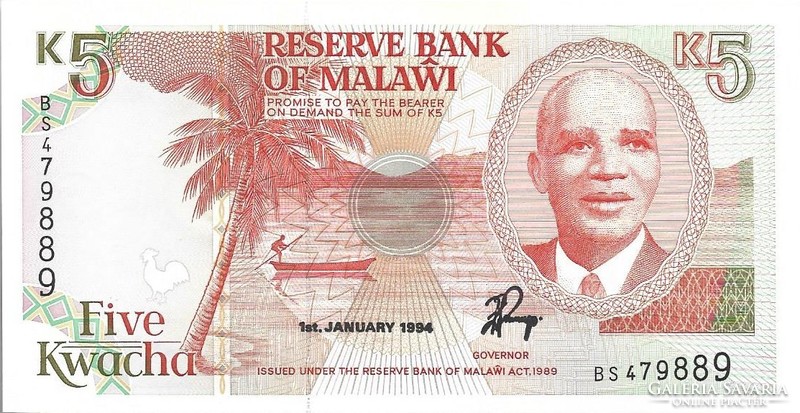 5 Kwacha 1994 Malawi ounce