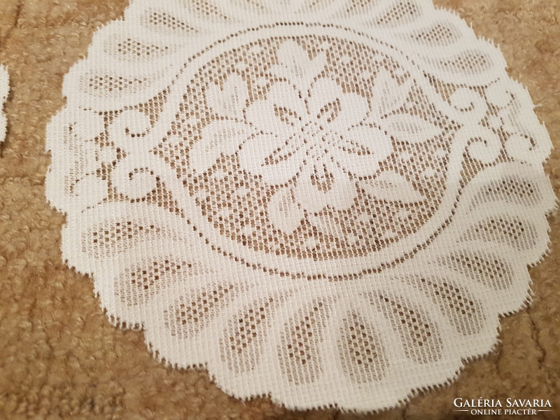 2 small lace tablecloths