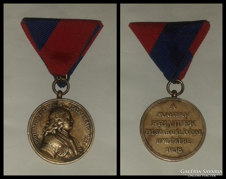 War medal Recapture of the Highlands with matching war ribbon 1938