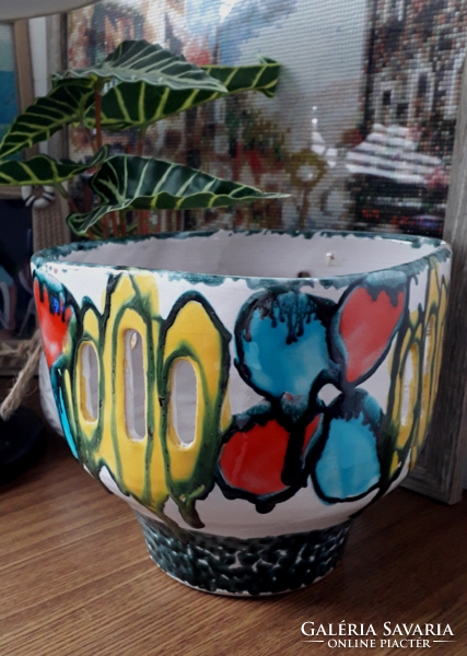 Retro colored ceramic bowl, Christmas szuza?