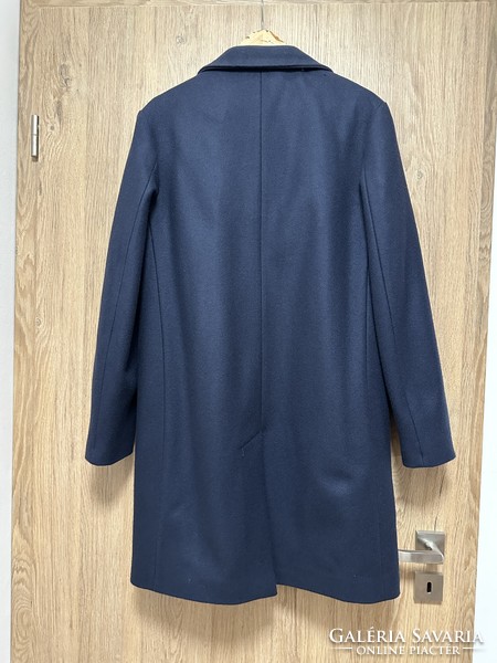 Men's zara transitional/winter long dark blue jacket size m