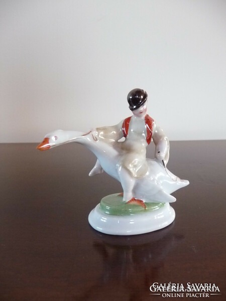 Antique Ludas Matyi porcelain figure from Herend