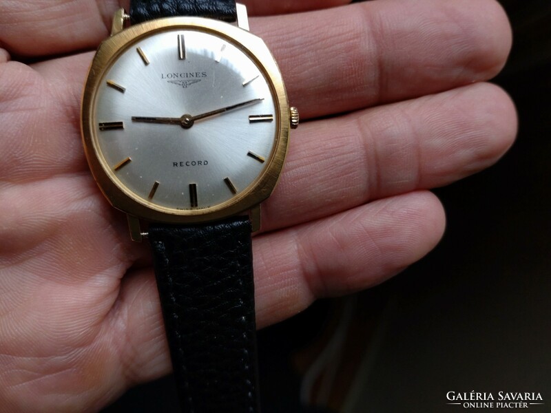 Longines record 18k gold ffi watch