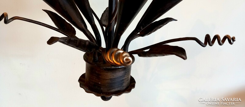 Muranoi jelzett kovácsoltvas csillár ALKUDHATÓ Art deco design