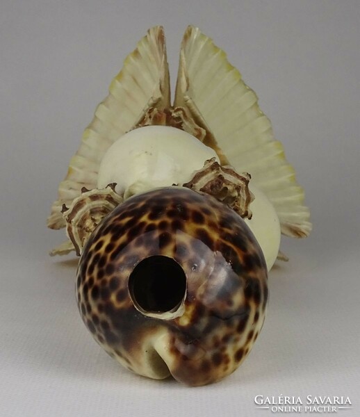 1P696 shell and snail composition table decoration 23 cm
