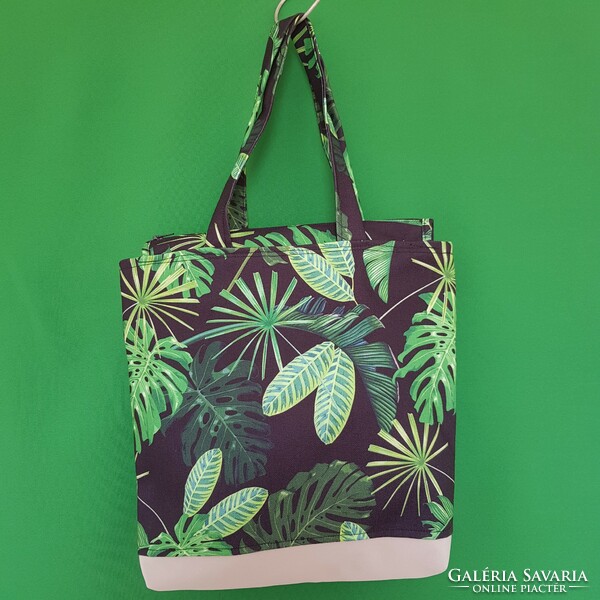 New, custom-made, palm pattern handmade shoulder bag, shopping bag