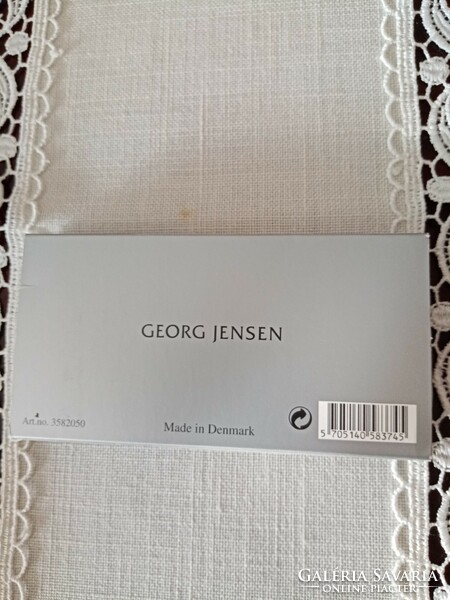 Új skandináv / dán Georg Jensen fém ezüst színű iparművészeti  kreditkártya tartó
