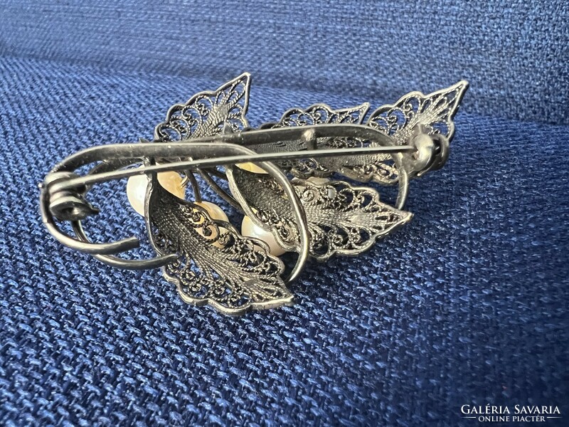 Silver brooch