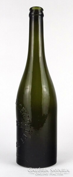 1P787 Antik KŐBÁNYAI SZEGED üveg sörös üveg 28.5 cm