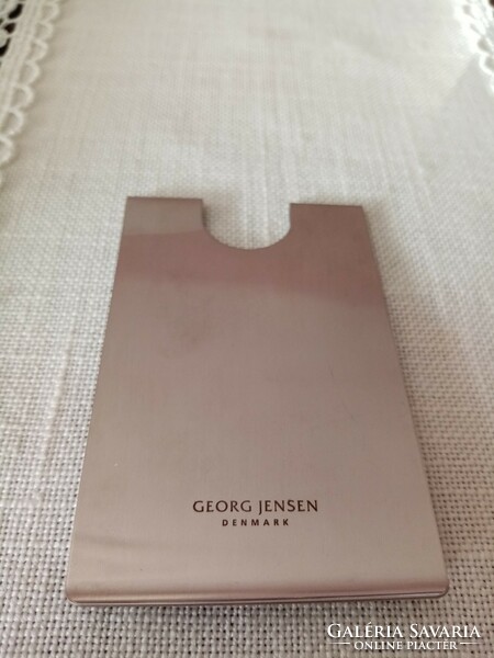 New Scandinavian / Danish georg jensen metal silver industrial artist credit card holder