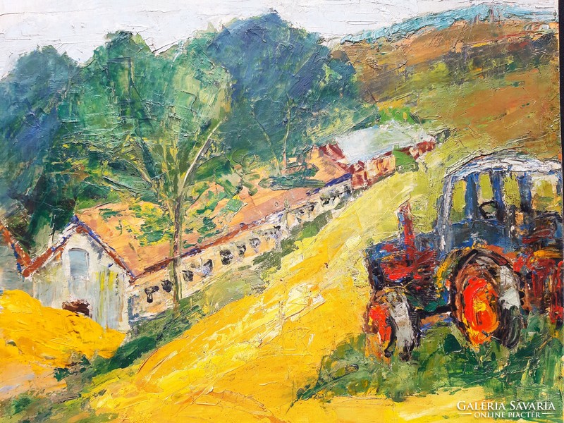 György Román (1903-1981) sunny hillside