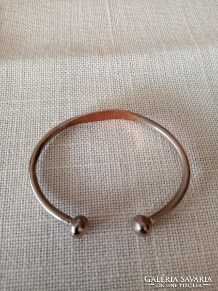 Thick silver-plated children's / baby gold-plated copper bracelet size: approx. 5.5x4.5 cm