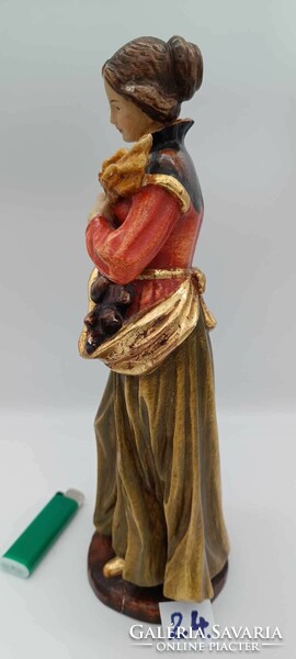 Szent Erzsébet fa szobor