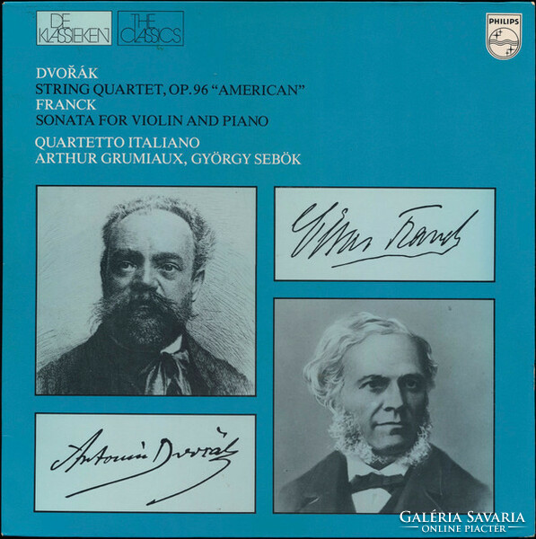 Dvořák-Franck,Quartetto Italiano -Grumiaux - Op. 96 "American" - Sonata For Violin And Piano (LP)