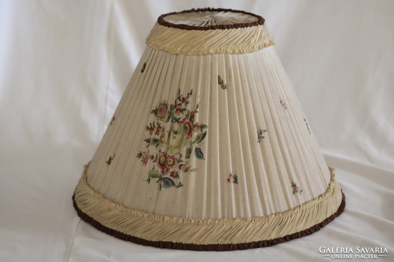 Antique Herend lampshade lamp shade large silk floral rarity