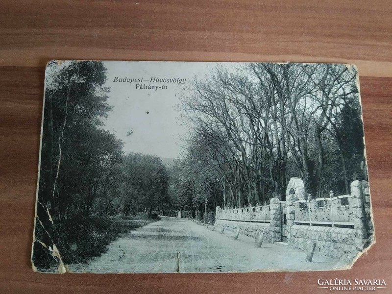 Budapest- Hűvösvölgy Páfrány út, használt, 1922-ből