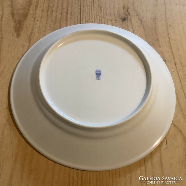 Zsolnay kék csíkos lapos tányér 4 db