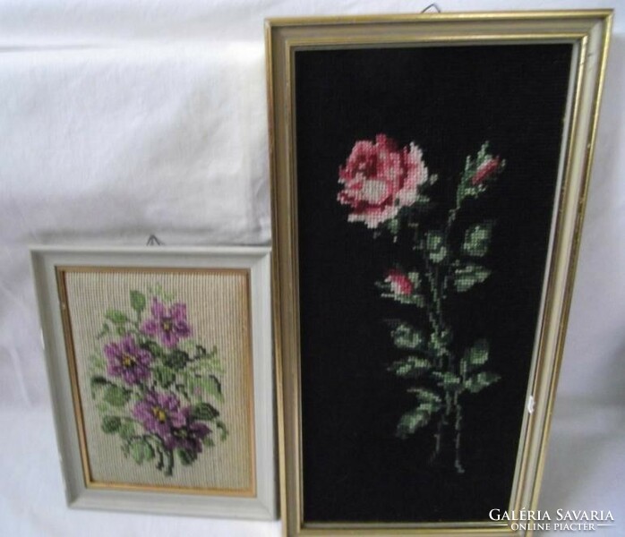 Rose-patterned tapestry picture, wall picture, picture frame