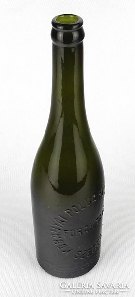 1P787 Antik KŐBÁNYAI SZEGED üveg sörös üveg 28.5 cm