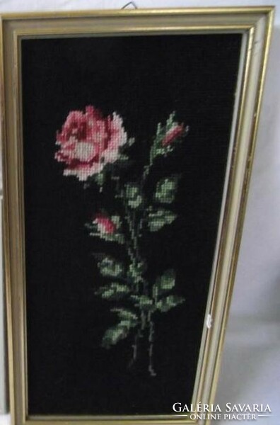 Rose-patterned tapestry picture, wall picture, picture frame