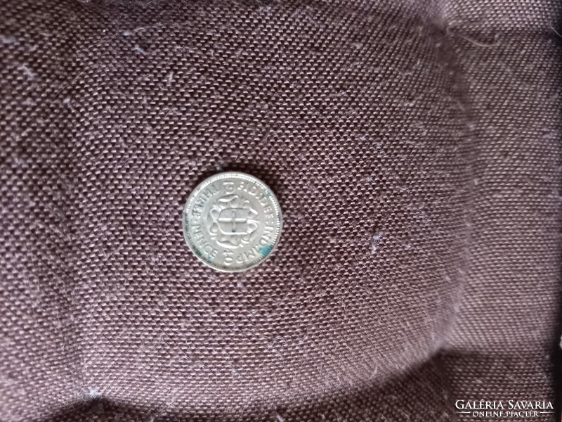 VI. György 3 penny brit ezüst pénzérme III. (1940)
